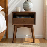 3-Piece Mid-Century Modern Solid Wood Bedroom Set