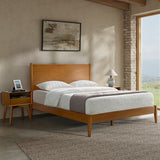 3-Piece Mid-Century Modern Solid Wood Bedroom Set