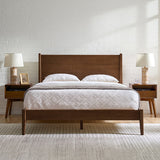 3-Piece Mid-Century Modern Solid Wood Bedroom Set