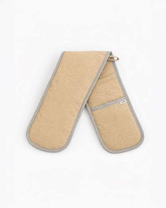Double oven mitt (1 pcs) in Sandy beige