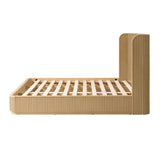 Braise Platform Bed-NATURAL