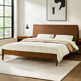 Vivian Solid Wood Platform Bed with USB Ports and Storage Space