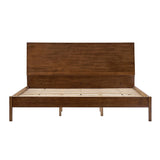 Vivian Solid Wood Platform Bed with USB Ports and Storage Space
