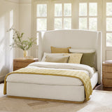 Estela Platform Bed-IVORY