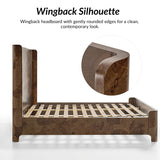 Rutilus King Bed-BROWN
