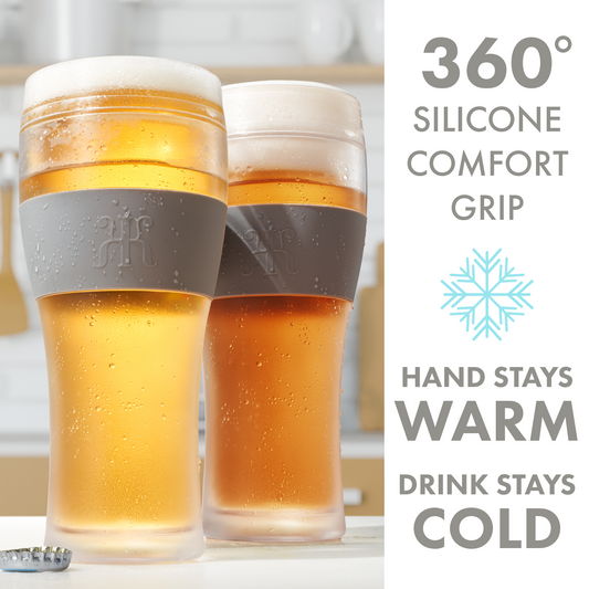 Unbreakable Double Wall Insulated Freezable Beer Glasses