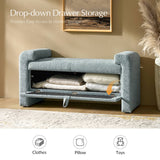 Baldesca Bench with Drawer: Quality Wood Frame & Versatile Use