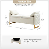 Angelo Upholstered Flip Top Storage Bench