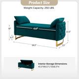 Angelo Upholstered Flip Top Storage Bench