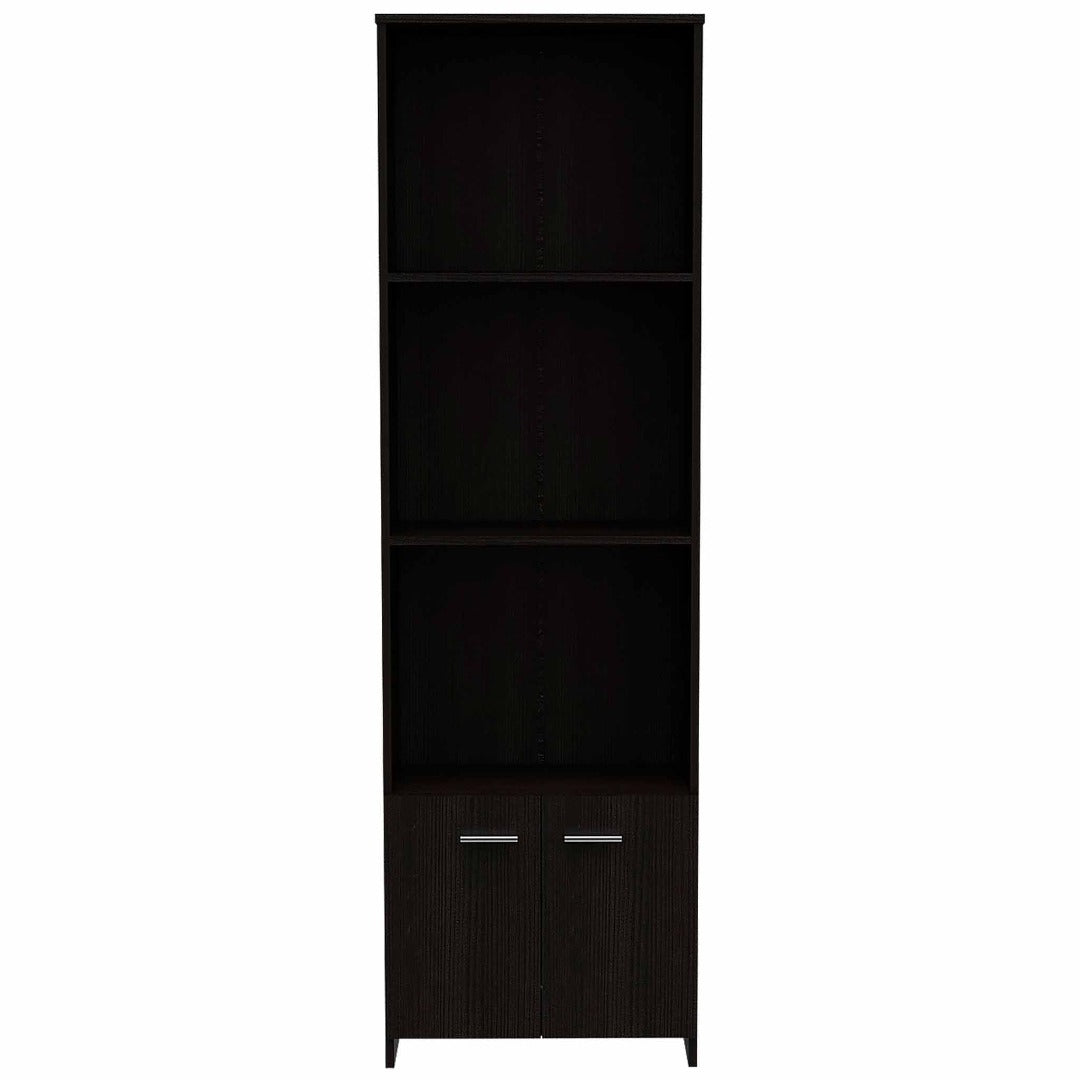 Easy Lisa Bookcase, Double Door Cabinet, Three Shelves