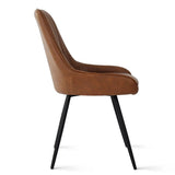 Boston Faux Leather Upholstered Dining Chair (Set of 2)