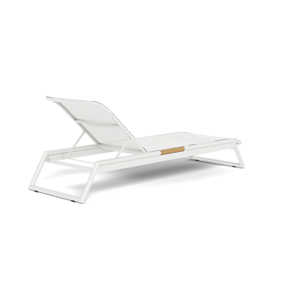 Shop Harbour Breeze Stacking Sun Lounge (Aluminum White / Batyline White)