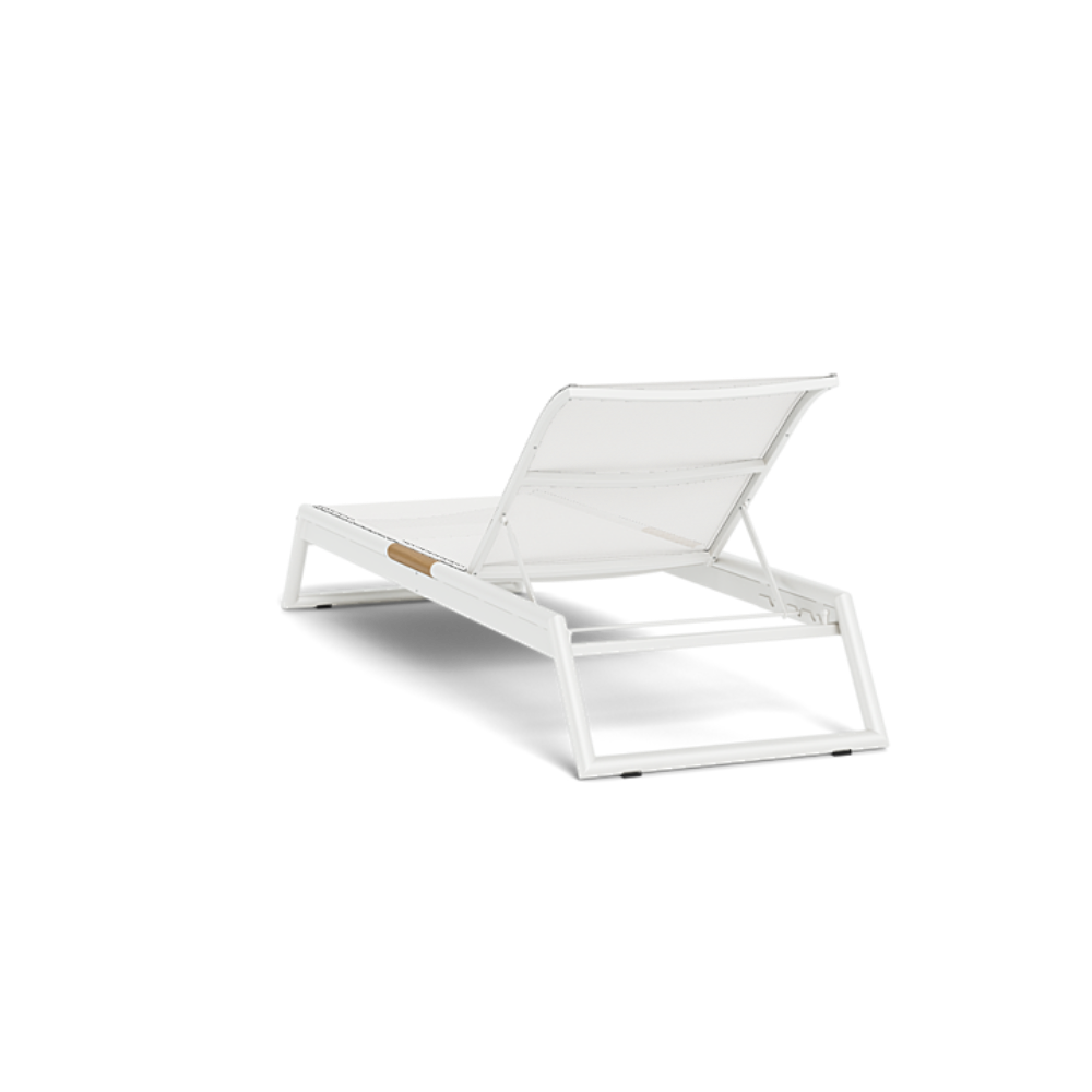 Shop Harbour Breeze Stacking Sun Lounge (Aluminum White / Batyline White)