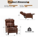 Lucina Genuine Leather Manual Recliner