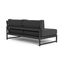 Shop Harbour Breeze Xl 2 Seat Armless Sofa (Aluminum Asteroid / Panama Grafito)