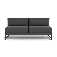 Shop Harbour Breeze Xl 2 Seat Armless Sofa (Aluminum Asteroid / Panama Grafito)