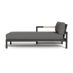 Shop Harbour Breeze Xl Chaise Left (Aluminum Asteroid / Cast Slate)