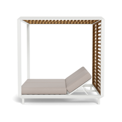 Breeze Xl Cabana (Aluminum White / Panama Marble / Teak Natural)