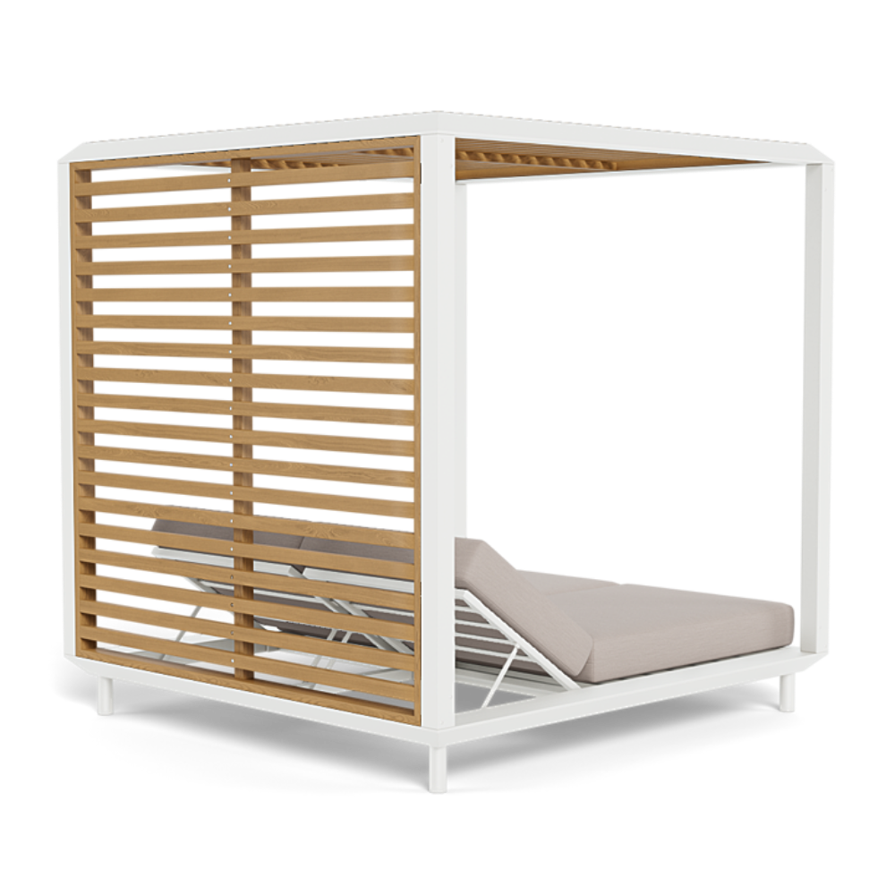 Breeze Xl Cabana (Aluminum White / Panama Marble / Teak Natural)