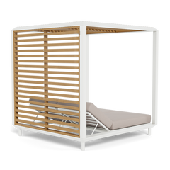 Breeze Xl Cabana (Aluminum White / Panama Marble / Teak Natural)