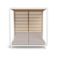 Breeze Xl Cabana (Aluminum White / Panama Marble / Teak Natural)