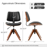 Griselda Adjustable Office Chair with Stable Wooden Structure & Ergonomic Backrest