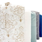 Bamboo Duvet Cover - Champagne Damask - Final Sale/No Returns