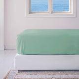 Bamboo Fitted Sheet - Seaglass