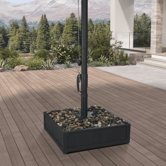 PURPLE LEAF Luxury Outdoor Market Patio Umbrella Base with Wheels ZY03-BSAT-WK-400