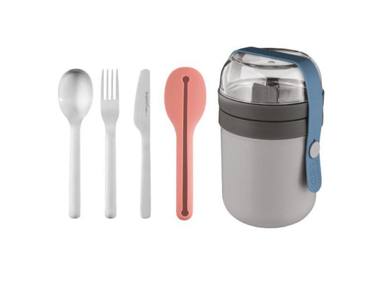 BergHOFF Leo 5Pc Dual Pot with Reusable Flatware Set