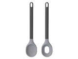 BergHOFF Leo 12" Silicone Salad Serving Set, Gray