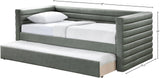 Beverly Twin Daybed with Trundle - Contemporary Design, Soft Vegan Leather, Space-Saving & Stylish