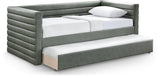 Beverly Twin Daybed with Trundle - Contemporary Design, Soft Vegan Leather, Space-Saving & Stylish