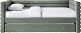 Beverly Twin Daybed with Trundle - Contemporary Design, Soft Vegan Leather, Space-Saving & Stylish