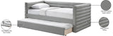 Beverly Twin Daybed with Trundle - Contemporary Design, Soft Vegan Leather, Space-Saving & Stylish