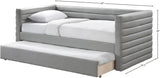 Beverly Twin Daybed with Trundle - Contemporary Design, Soft Vegan Leather, Space-Saving & Stylish