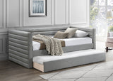 Beverly Twin Daybed with Trundle - Contemporary Design, Soft Vegan Leather, Space-Saving & Stylish