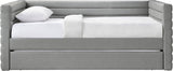 Beverly Twin Daybed with Trundle - Contemporary Design, Soft Vegan Leather, Space-Saving & Stylish
