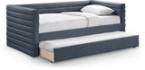 Beverly Twin Daybed with Trundle - Contemporary Design, Soft Vegan Leather, Space-Saving & Stylish