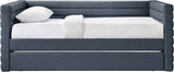 Beverly Twin Daybed with Trundle - Contemporary Design, Soft Vegan Leather, Space-Saving & Stylish
