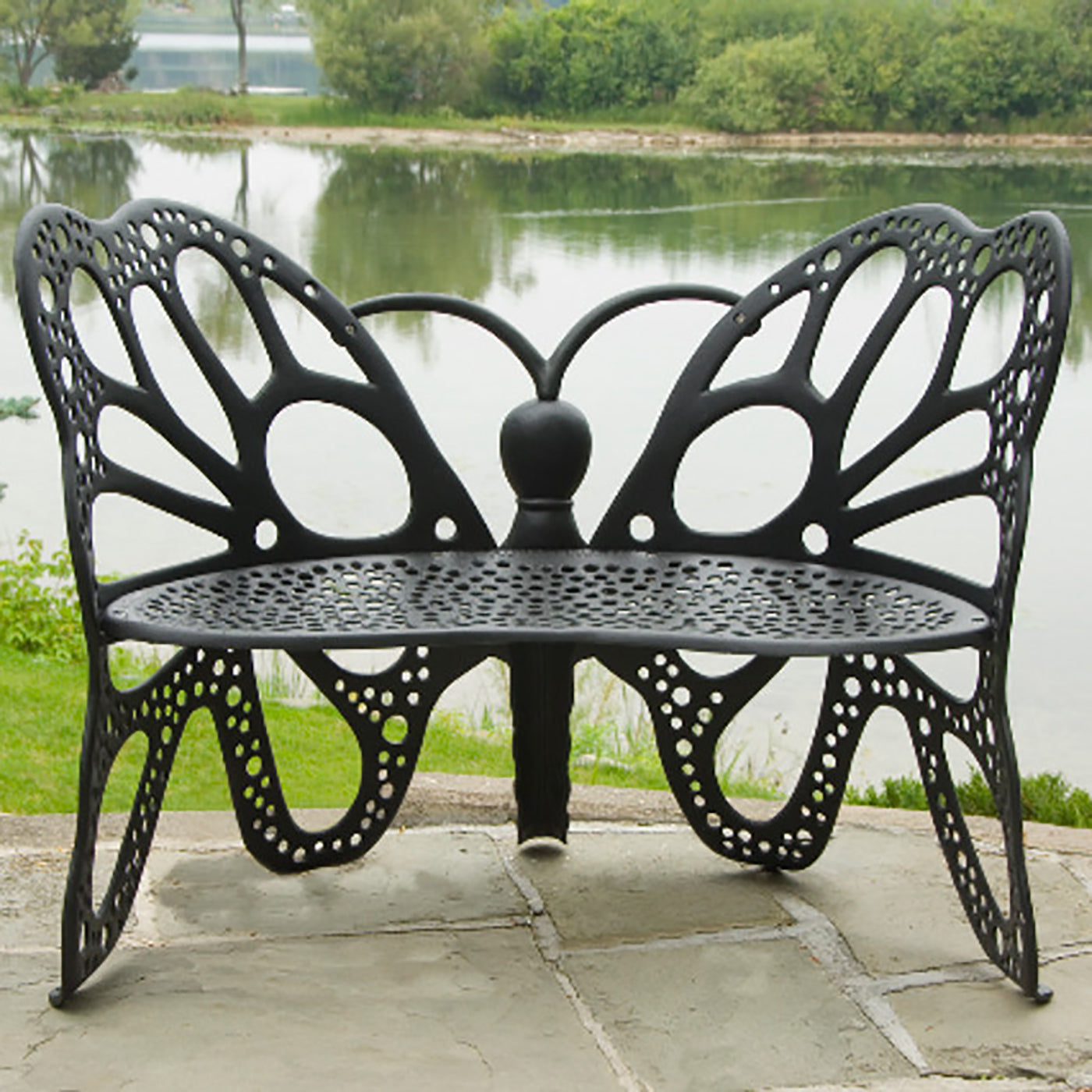 Butterfly Bench Black