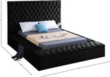 Bliss Contemporary Bed with Deep Tufting, Elegant Upholstery, and Versatile Storage Solutions