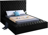 Bliss Contemporary Bed with Deep Tufting, Elegant Upholstery, and Versatile Storage Solutions