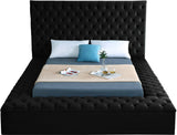 Bliss Contemporary Bed with Deep Tufting, Elegant Upholstery, and Versatile Storage Solutions