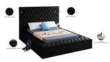 Bliss Contemporary Bed with Deep Tufting, Elegant Upholstery, and Versatile Storage Solutions
