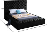 Bliss Contemporary Bed with Deep Tufting, Elegant Upholstery, and Versatile Storage Solutions