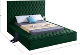 Bliss Contemporary Bed with Deep Tufting, Elegant Upholstery, and Versatile Storage Solutions