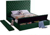 Bliss Contemporary Bed with Deep Tufting, Elegant Upholstery, and Versatile Storage Solutions