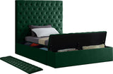 Bliss Contemporary Bed with Deep Tufting, Elegant Upholstery, and Versatile Storage Solutions