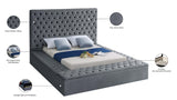 Bliss Contemporary Bed with Deep Tufting, Elegant Upholstery, and Versatile Storage Solutions